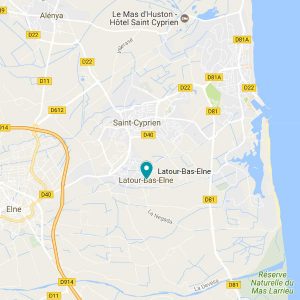 Carte Latour-bas-Elne